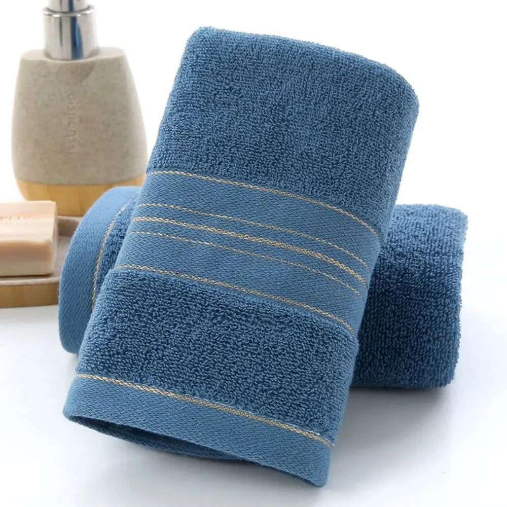 2PCS Thick Cotton Face Towel – 75x35cm Soft Bathroom Towel