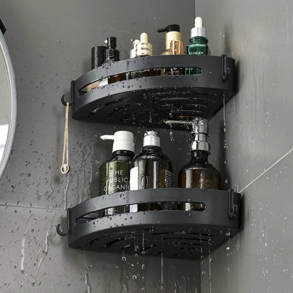 Bathroom Shower Caddy – No-Drill Shampoo & Towel Holder