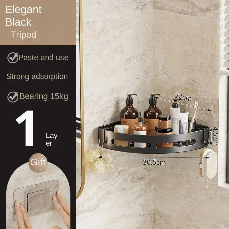 Bathroom Shower Caddy – No-Drill Shampoo & Towel Holder